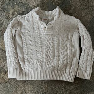 Gymboree Cream Cable Knit Sweater